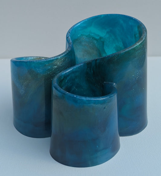 One-of-a-Kind Resin Holder - Earth