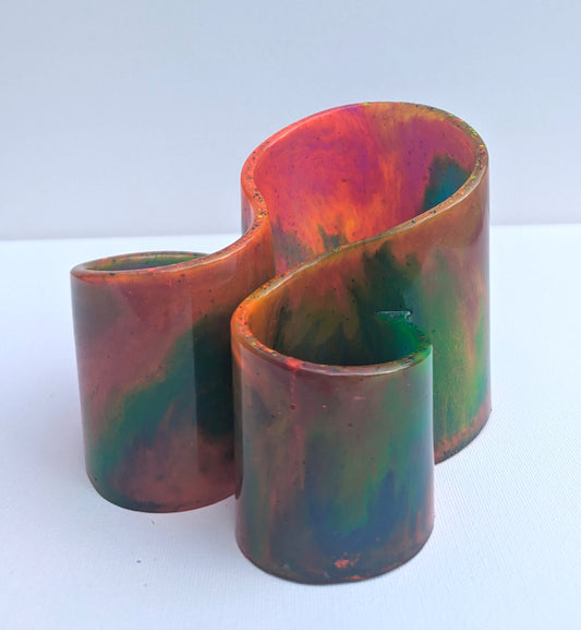 One-of-a-Kind Resin Holder - Neon Vibes