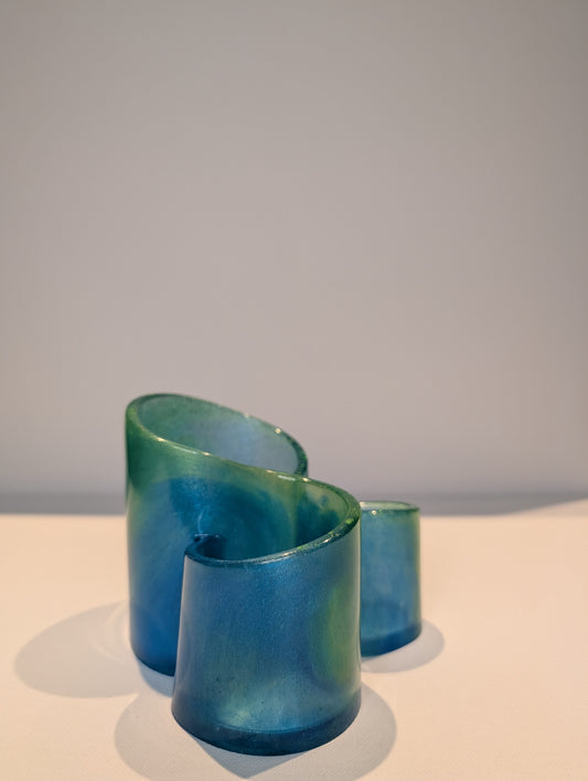 One-of-a-Kind Resin Holder - Caribbean Vibe