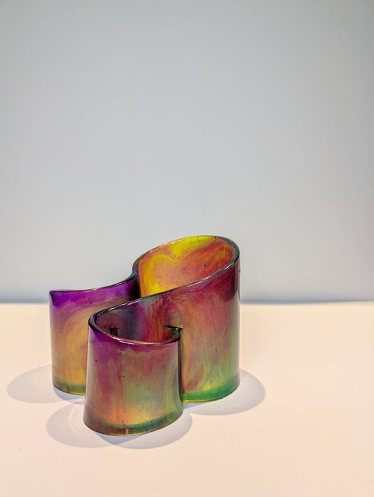 One-of-a-Kind Resin Holder - Tie Dye 1