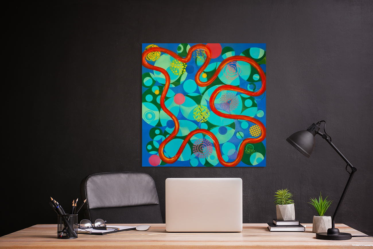 Grounded in Connection - Original Painting (36in x 36in)