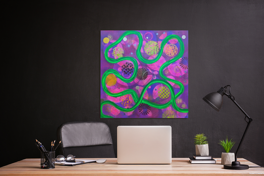 Somebedy I Used to Know - Original Painting (36in x 36in)