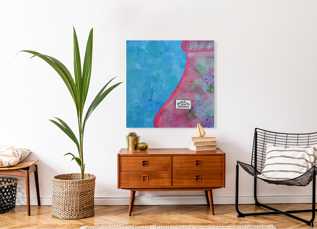 Scale Up Your Dreams - Original Painting (36in x 36in)