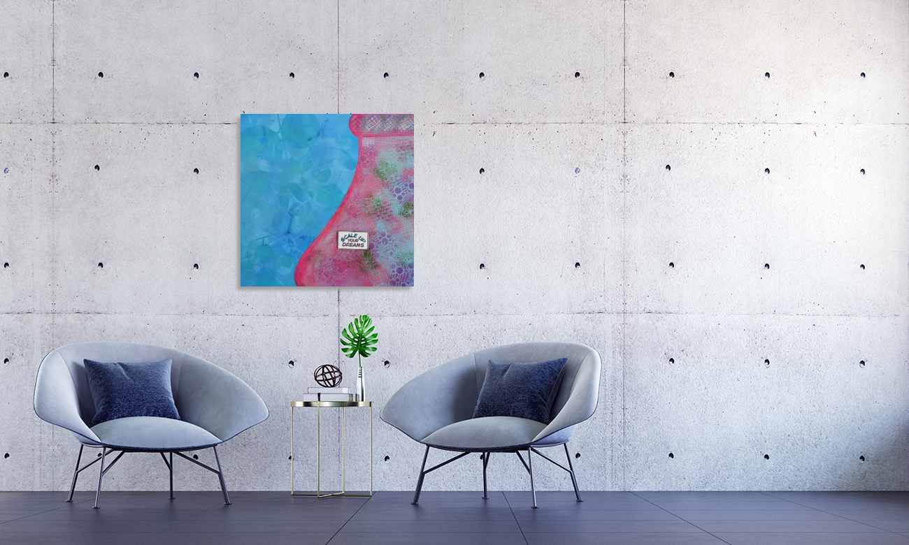 Scale Up Your Dreams - Original Painting (36in x 36in)
