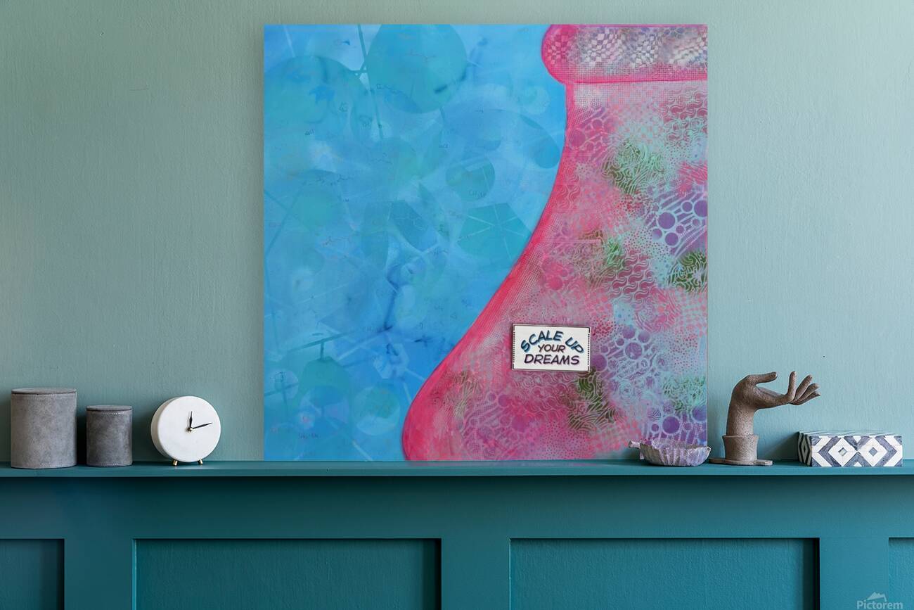 Scale Up Your Dreams - Original Painting (36in x 36in)