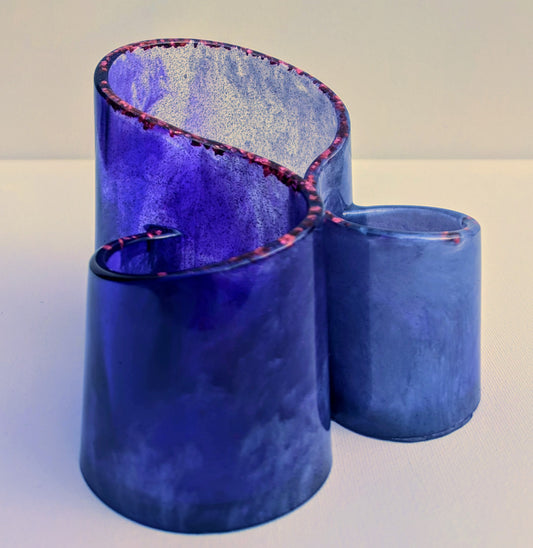One-of-a-Kind Resin Holder - Purple Heart