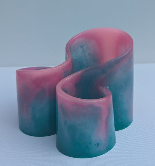 One-of-a-Kind Resin Holder - Cotton Candy