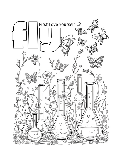 Science Girly: Smart is Beautiful - A coloring book