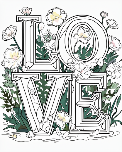Printable Coloring Pages Set - Digital Art Download