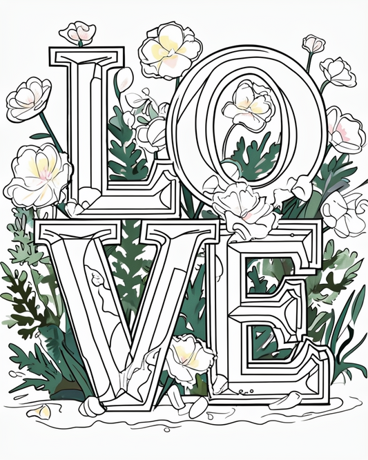 Printable Coloring Pages Set - Digital Art Download
