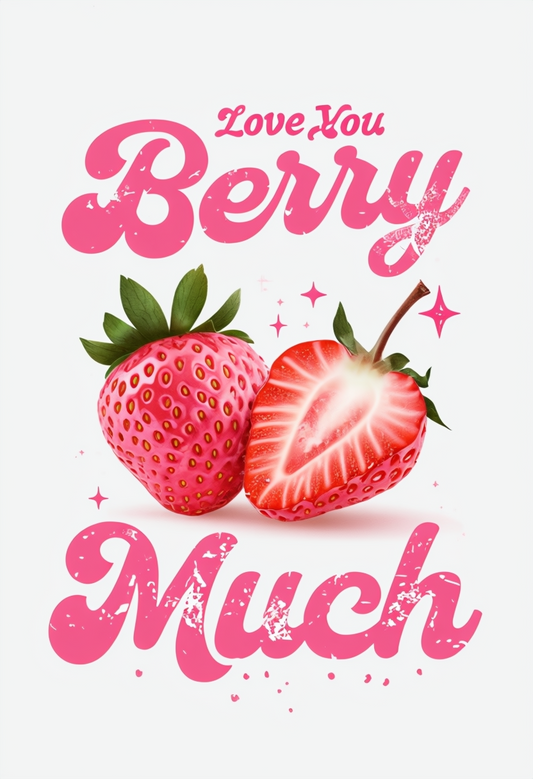 I Love you Berry Much - Digital Art Print