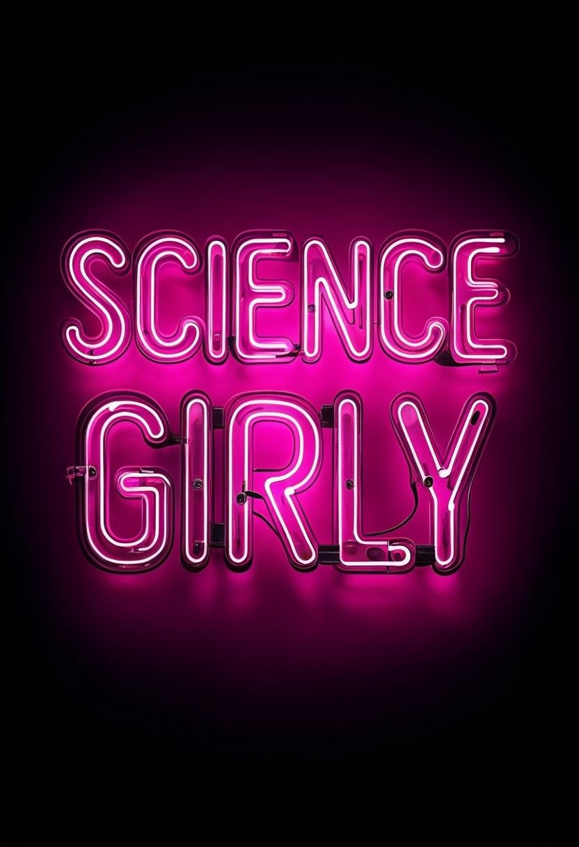 Science Girly Light - Digital Art Print Duo (Pink & Blue)