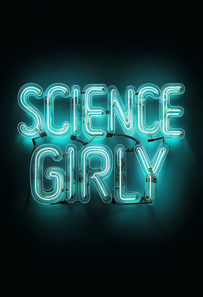 Science Girly Light - Digital Art Print Duo (Pink & Blue)