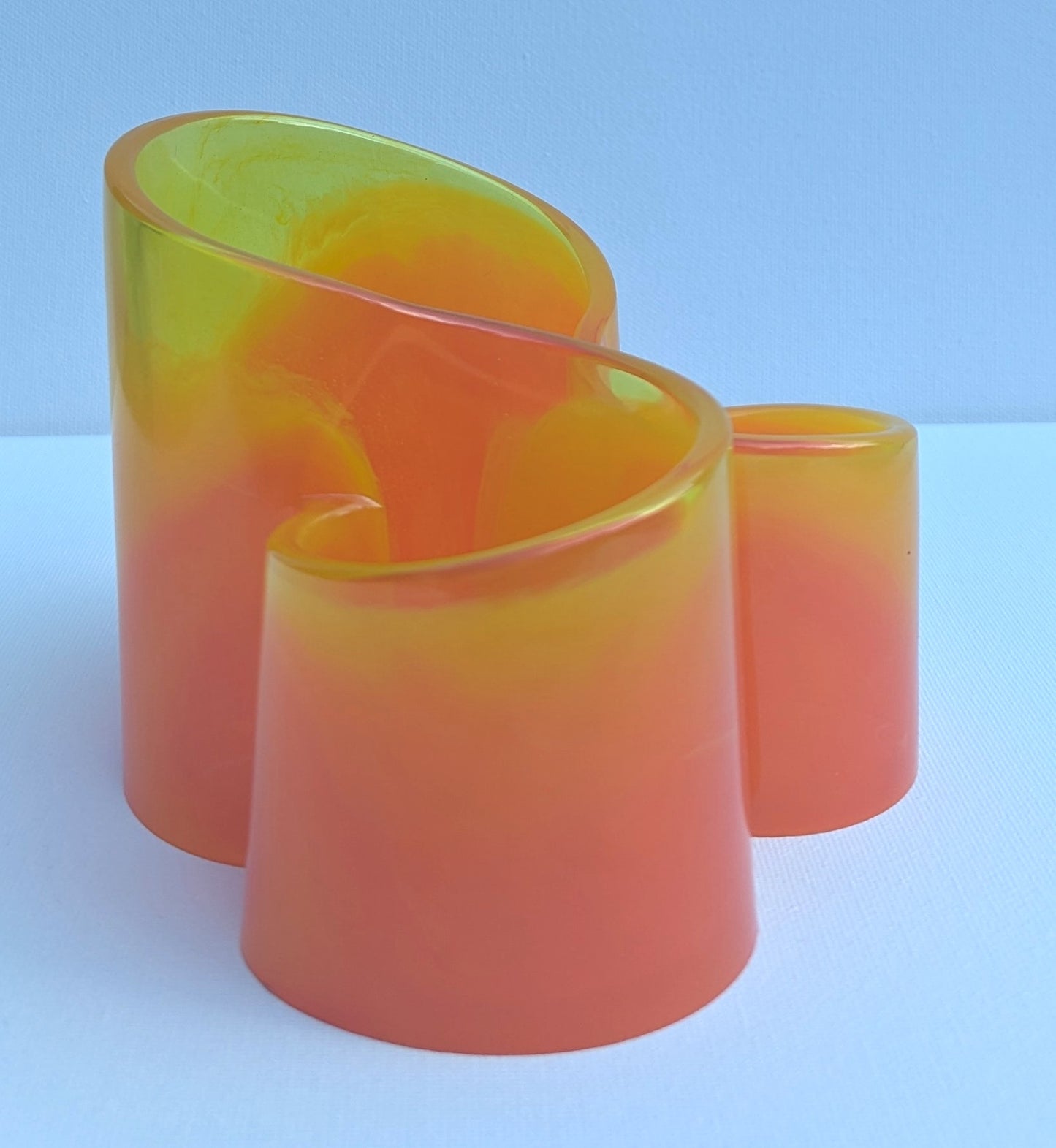 One-of-a-Kind Resin Holder - Yellorange