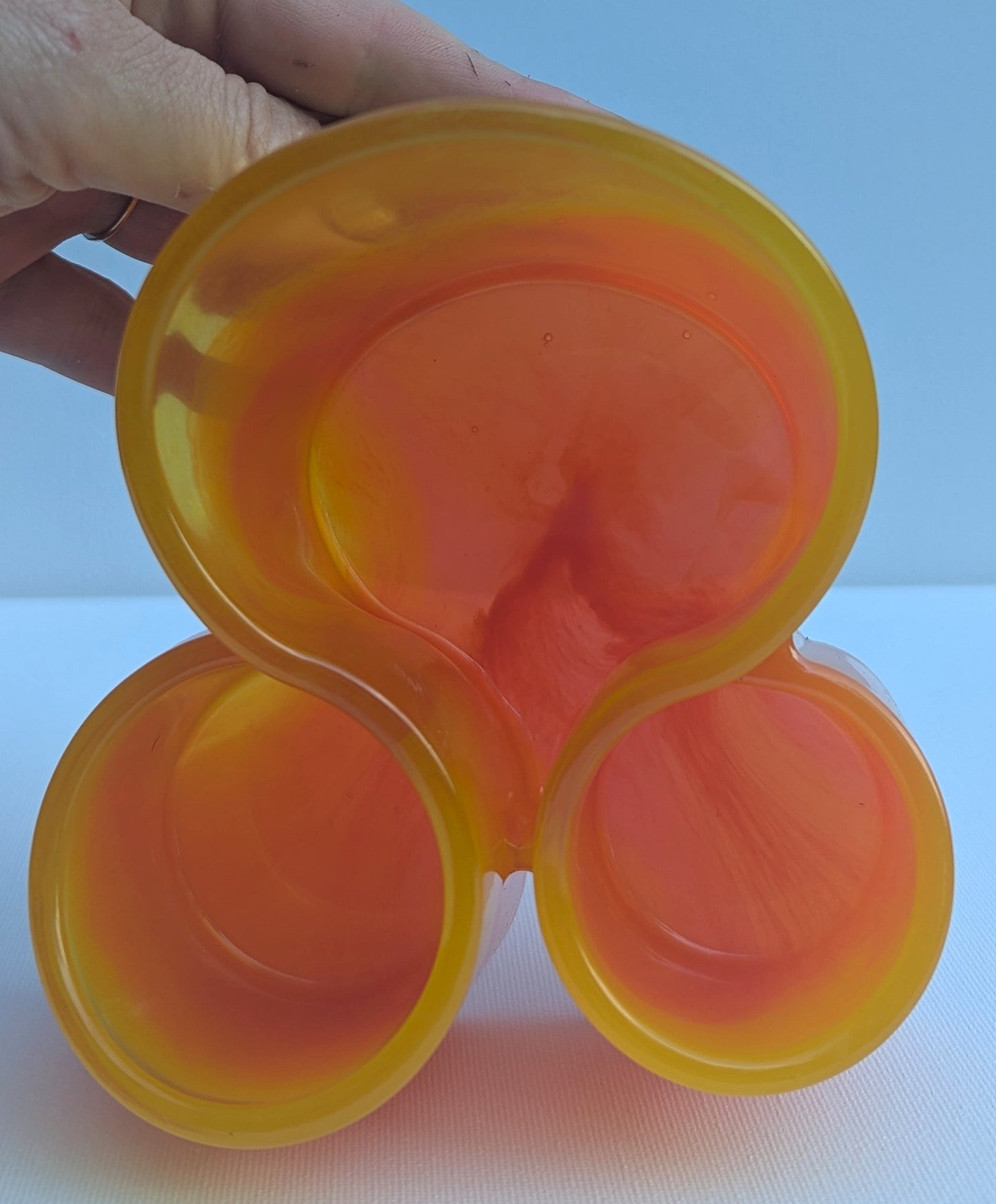One-of-a-Kind Resin Holder - Yellorange