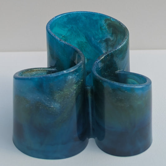 One-of-a-Kind Resin Holder - Earth