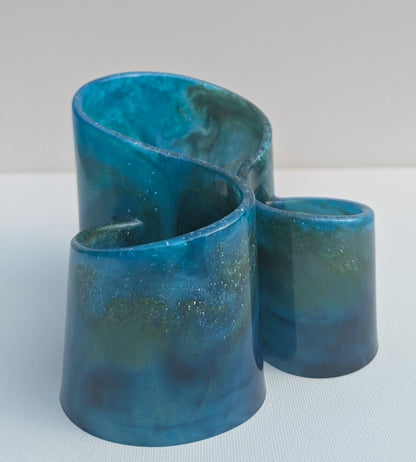 One-of-a-Kind Resin Holder - Earth