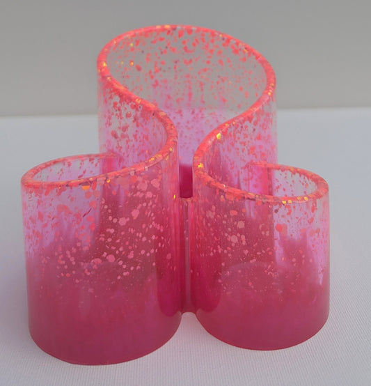 One-of-a-Kind Resin Holder - Pink Glow in the Dark