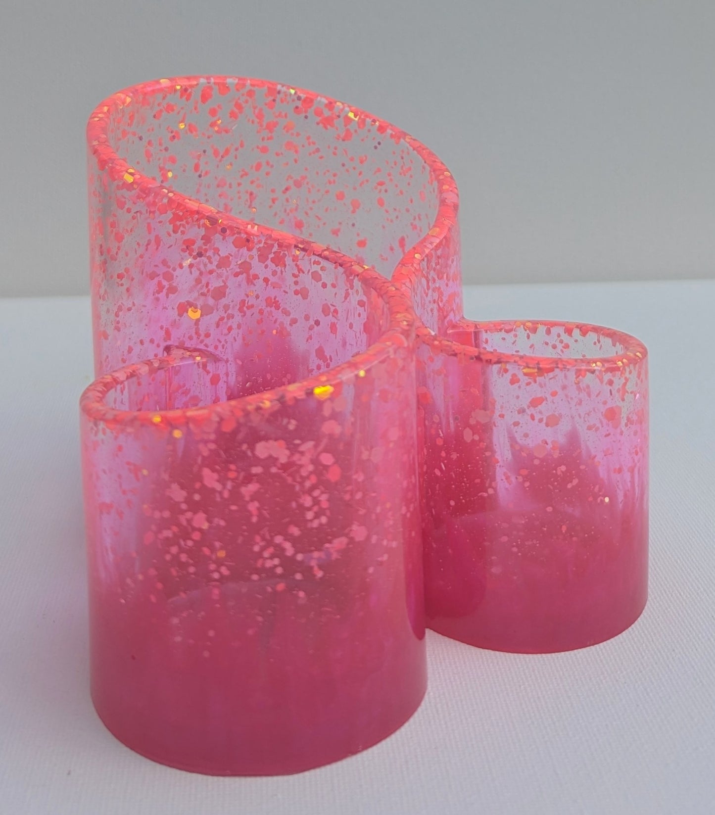 One-of-a-Kind Resin Holder - Pink Glow in the Dark