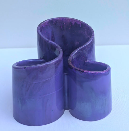 One-of-a-Kind Resin Holder - Soft Purple