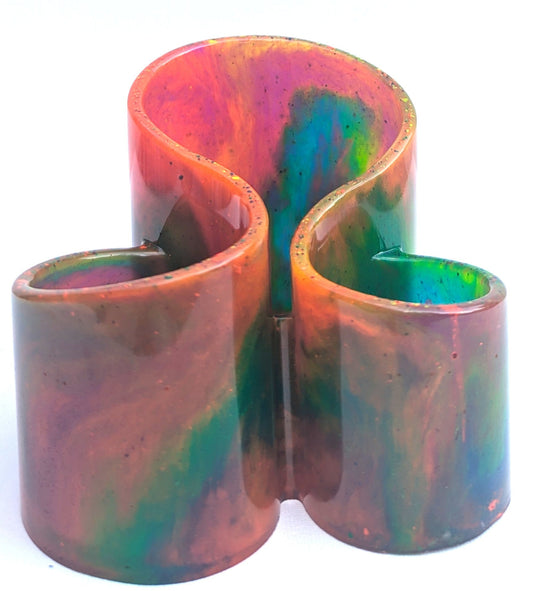 One-of-a-Kind Resin Holder - Neon Vibes