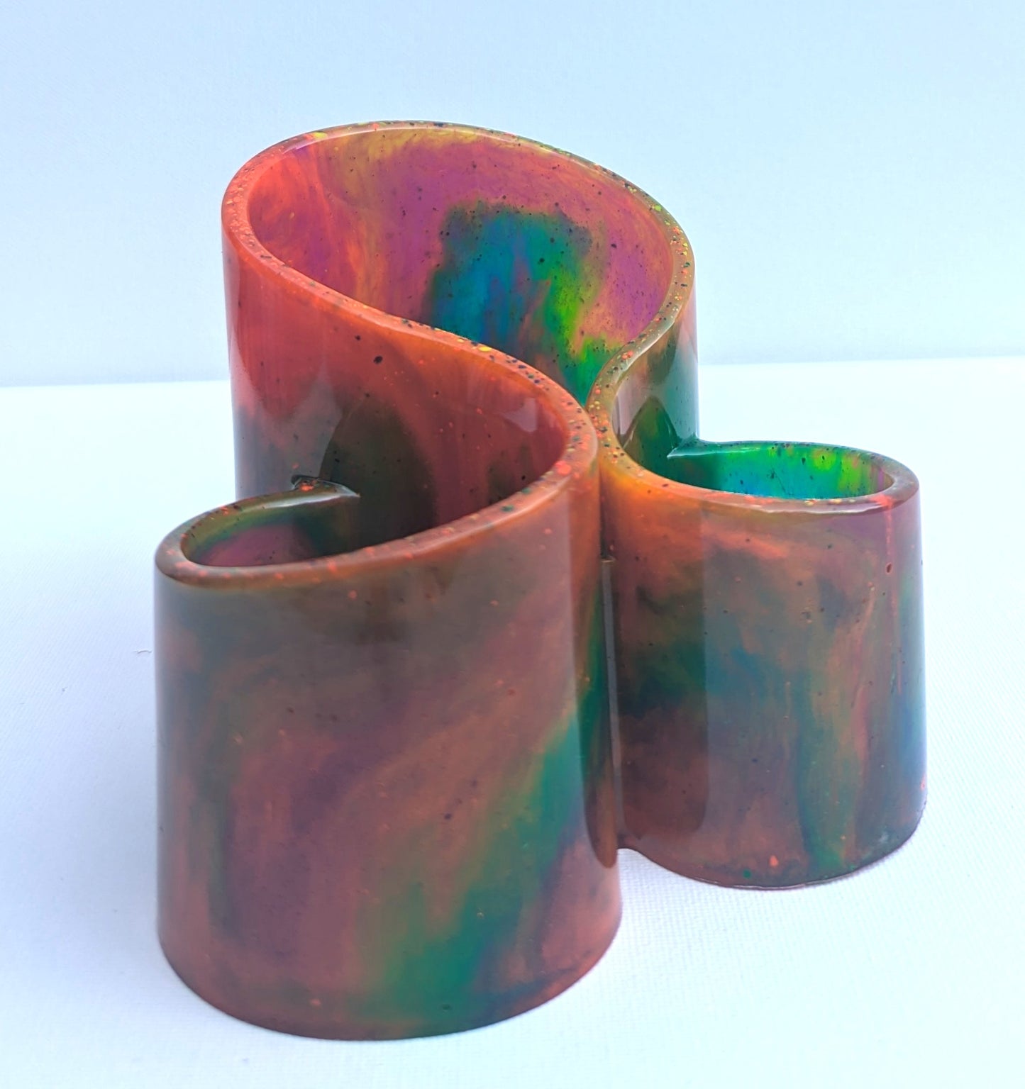 One-of-a-Kind Resin Holder - Neon Vibes