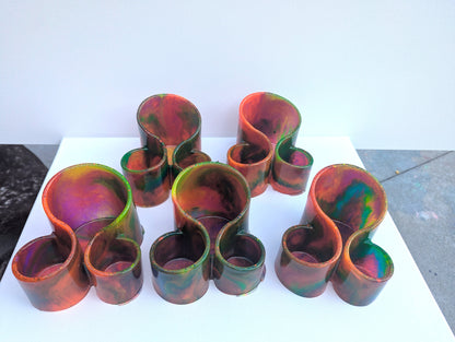 One-of-a-Kind Resin Holder - Neon Vibes