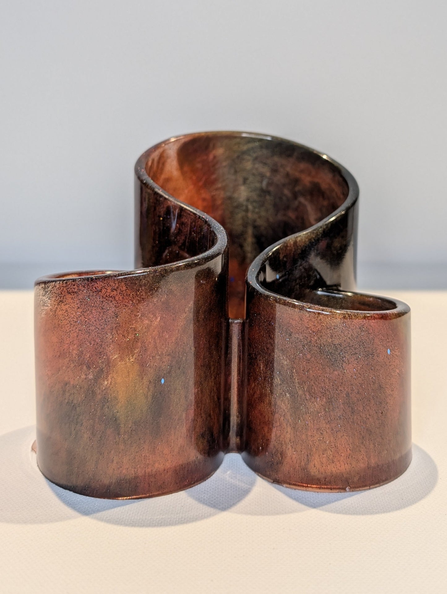 One-of-a-Kind Resin Holder - Brownie