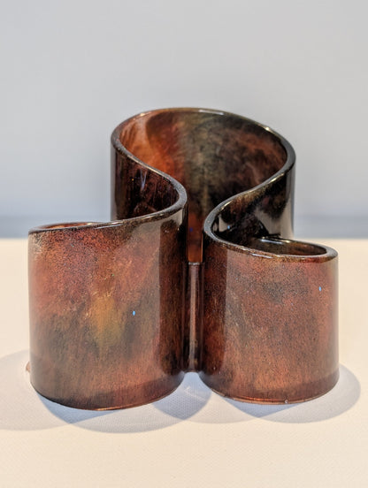 One-of-a-Kind Resin Holder - Brownie