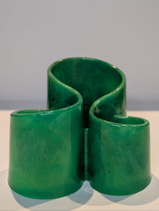 One-of-a-Kind Resin Holder - Soft Green