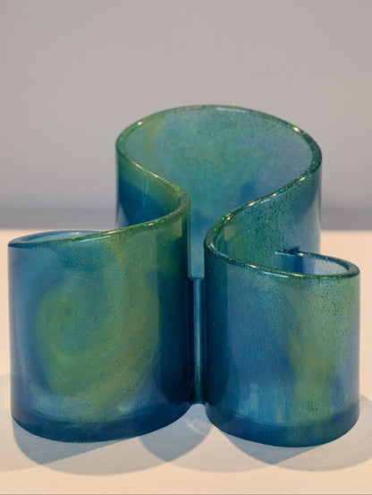 One-of-a-Kind Resin Holder - Caribbean Vibe
