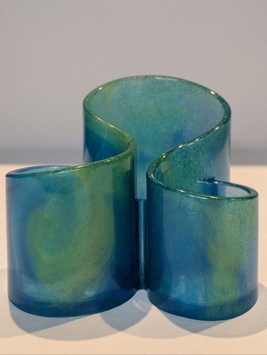 One-of-a-Kind Resin Holder - Caribbean Vibe