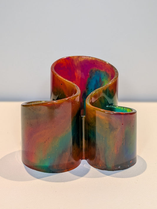 One-of-a-Kind Resin Holder - Tie Dye 2
