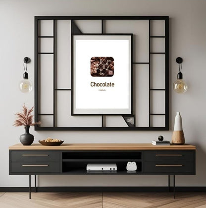 Chocolate Molecule (Theobromine) – STEAM Digital Art Print
