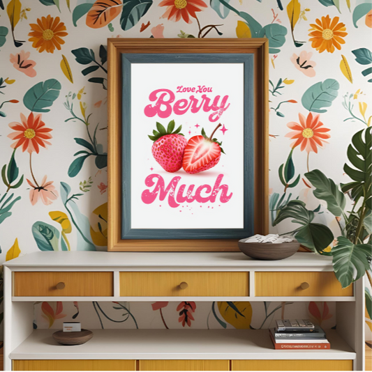 I Love you Berry Much - Digital Art Print