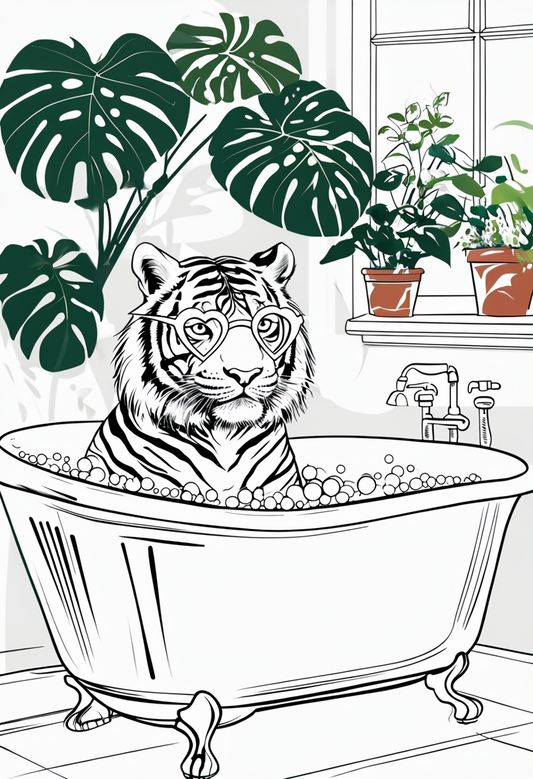 Printable Coloring Pages Set - Digital Art Download