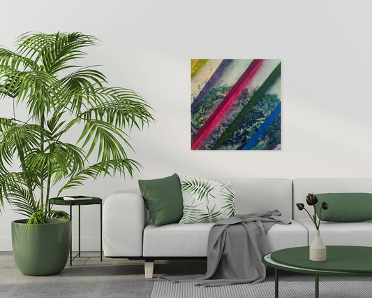 Planet on the Line - Original Painting (36in x 36in)