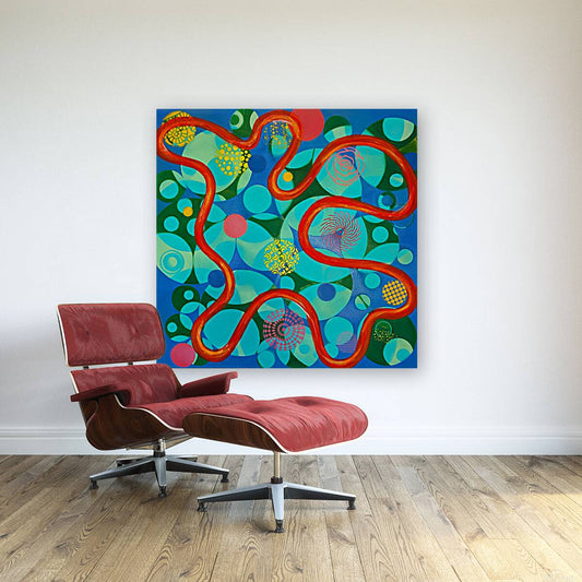 Grounded in Connection - Original Painting (36in x 36in)