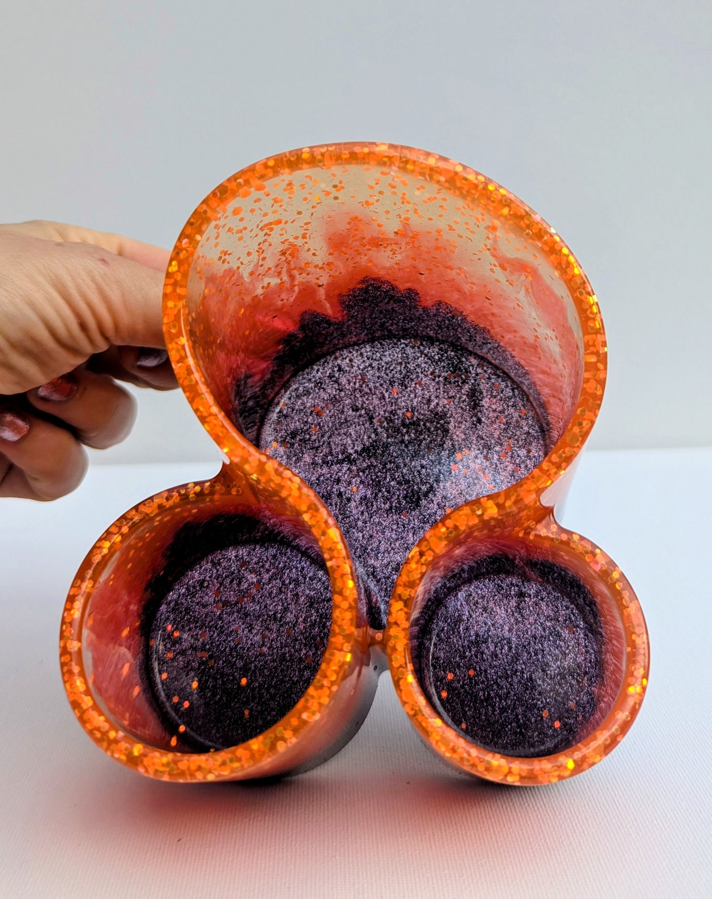 One-of-a-Kind Resin Holder - Spooky (Glows in the Dark)