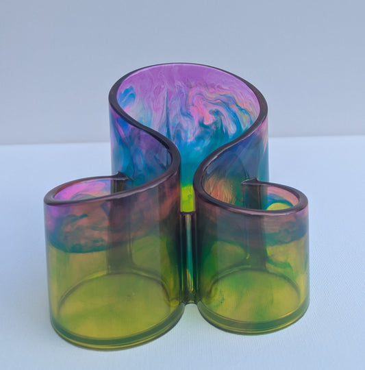 One-of-a-Kind Resin Holder - Marbled Dream