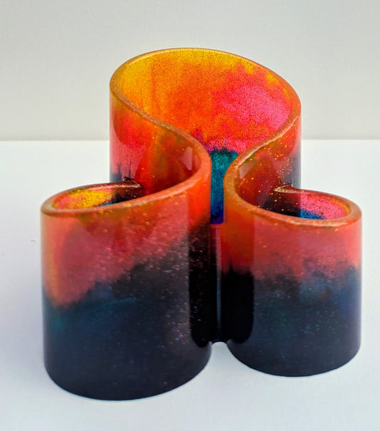 One-of-a-Kind Resin Holder - Sunset