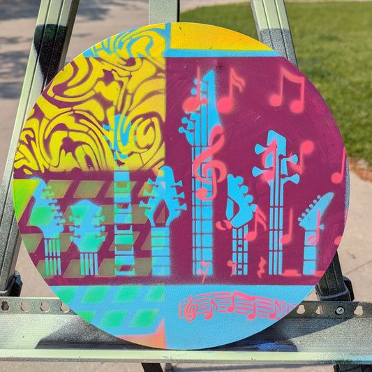 "Vibrato: Rhythm in Reclaimed Color"