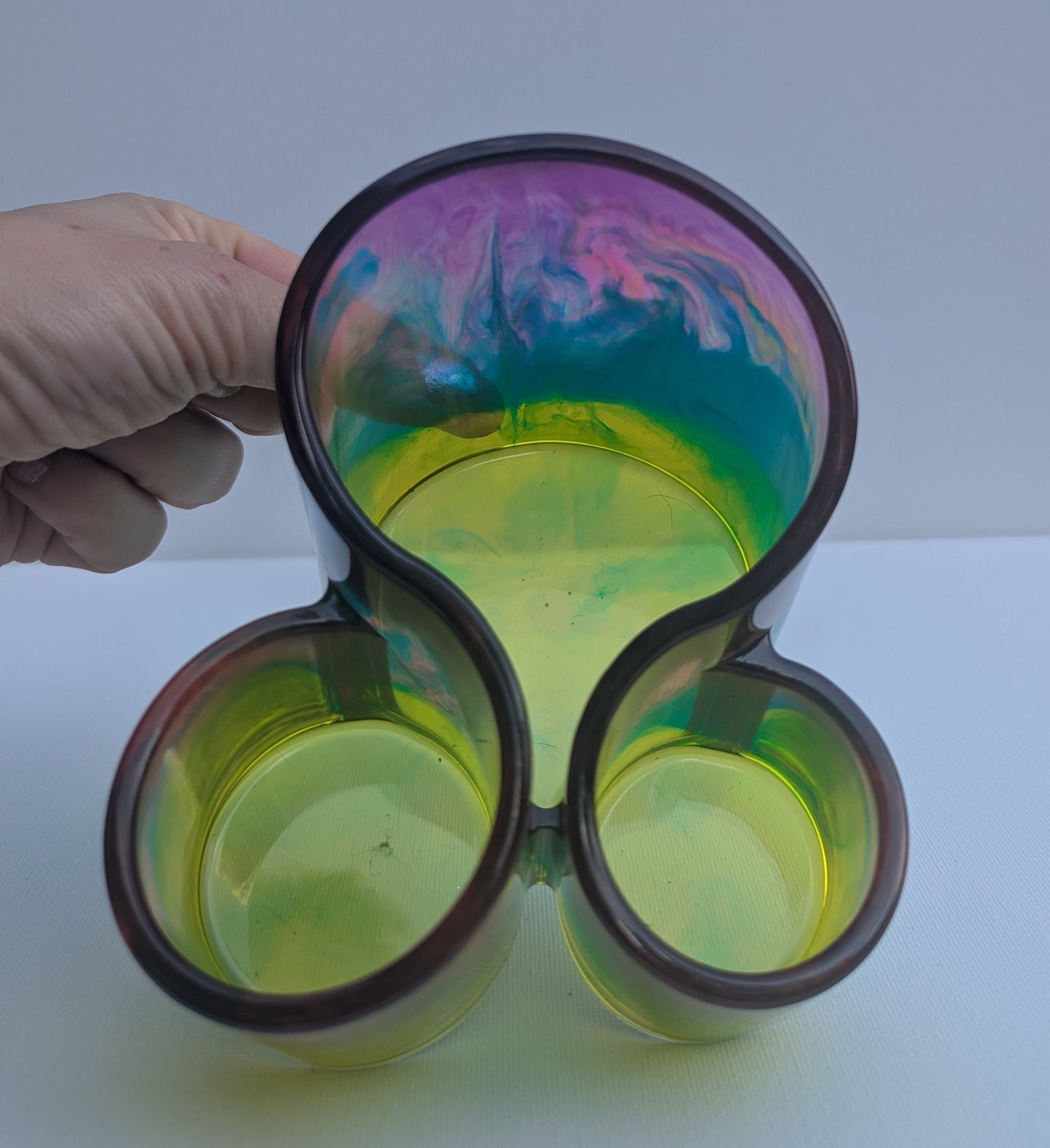 One-of-a-Kind Resin Holder - Marbled Dream