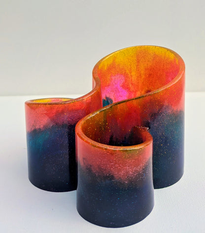 One-of-a-Kind Resin Holder - Sunset