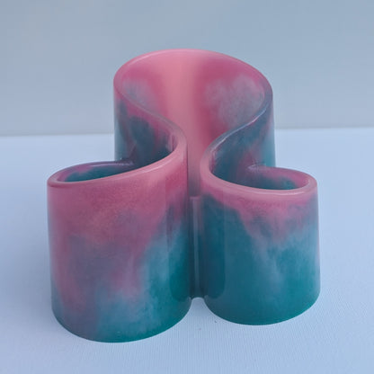 One-of-a-Kind Resin Holder - Cotton Candy