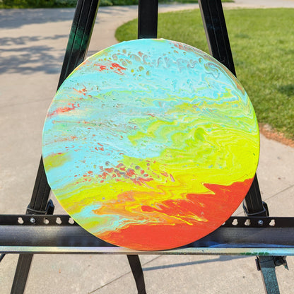 "Solar Drift: Planet in Primary Light"