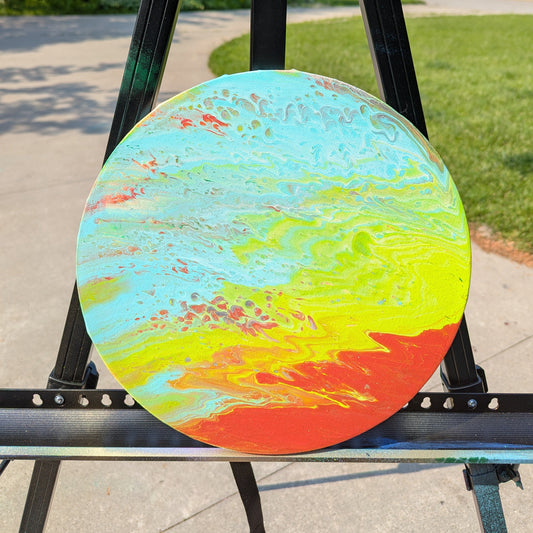 "Solar Drift: Planet in Primary Light"