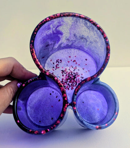 One-of-a-Kind Resin Holder - Purple Heart