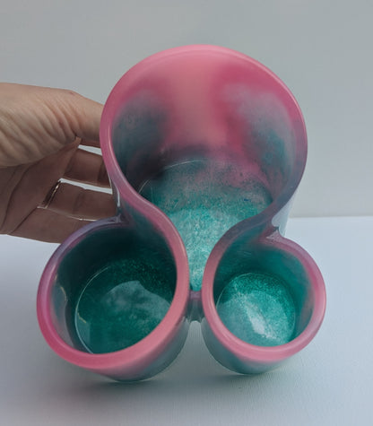 One-of-a-Kind Resin Holder - Cotton Candy