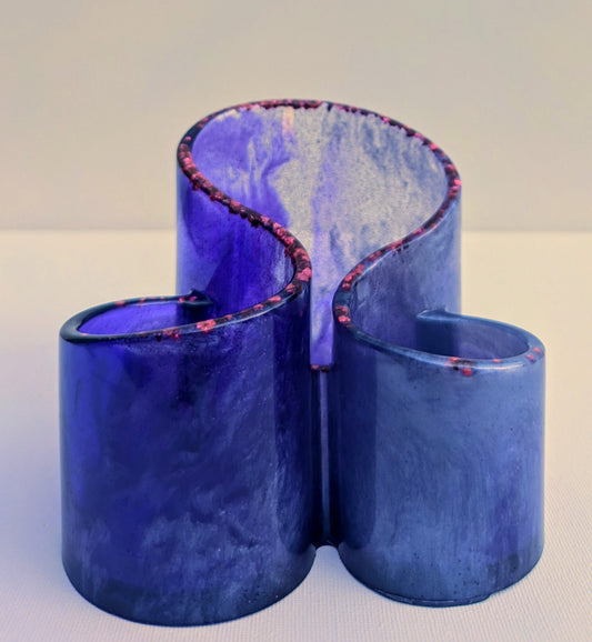 One-of-a-Kind Resin Holder - Purple Heart
